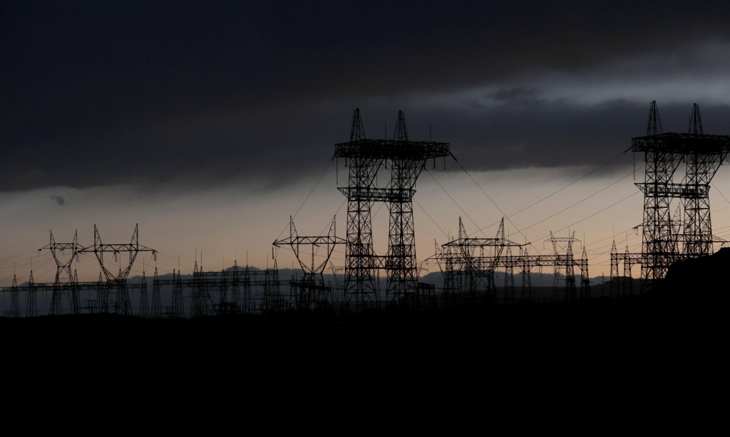 Transmission towers in Page Arizona