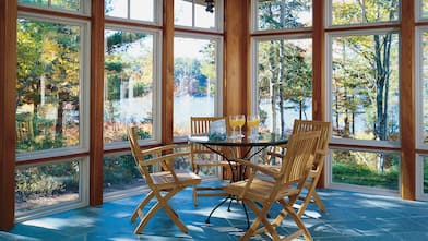 Pella sunroom with windows