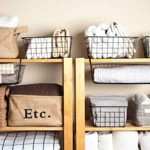 A tidy linen closet 