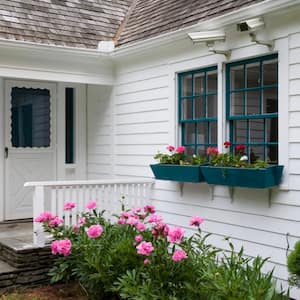 House with two security cameras