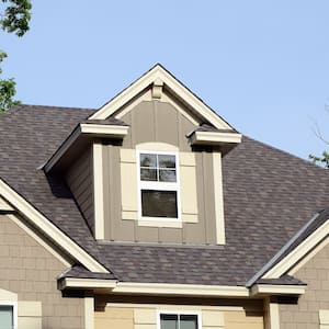 Gable dormers on residential home