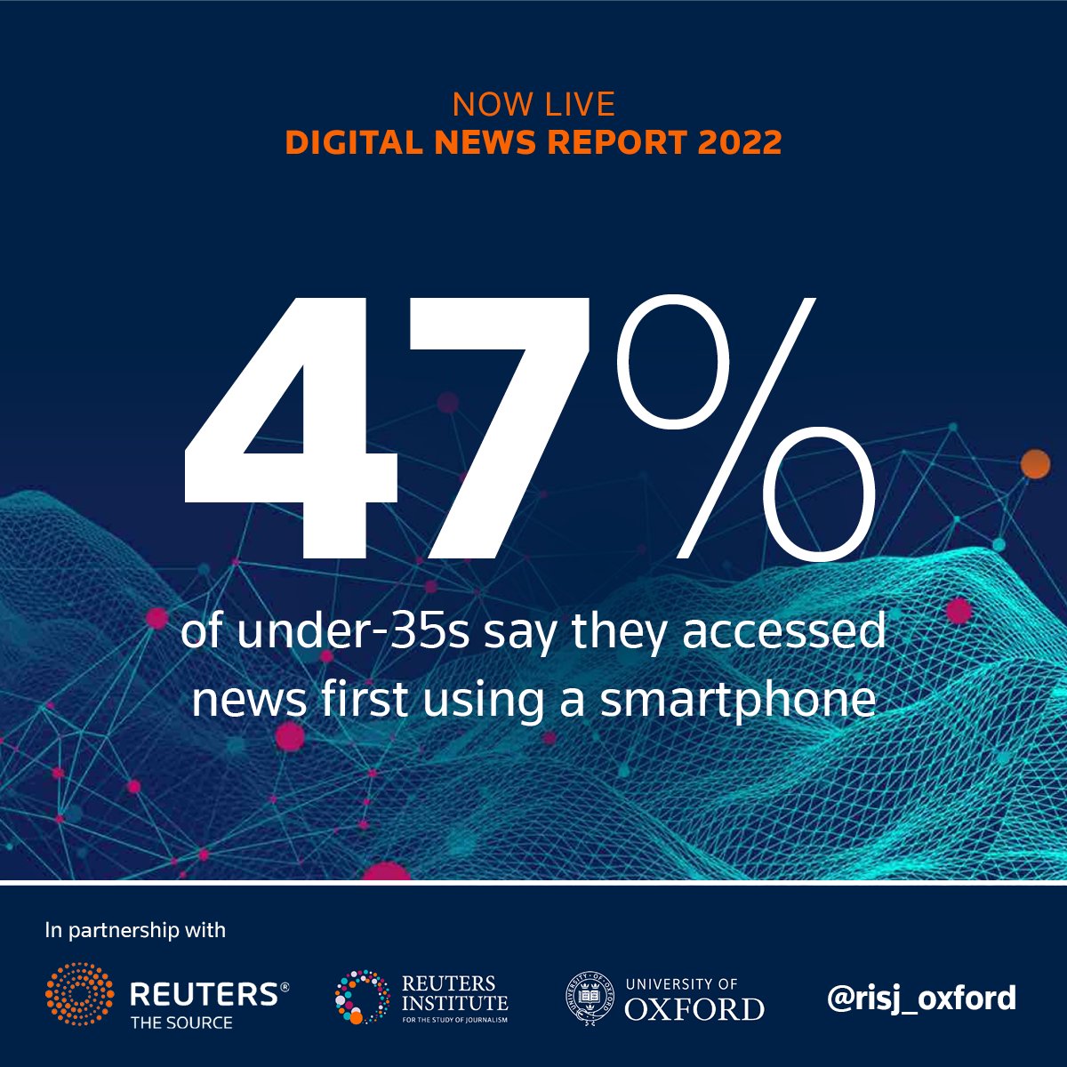 How do you like your news in the morning? Smartphones surge ahead for the under-35s. In an increasingly age-polarized media landscape, the Digital News Report provides unique insights to help you stay ahead of the curve.  

Download the report now:  