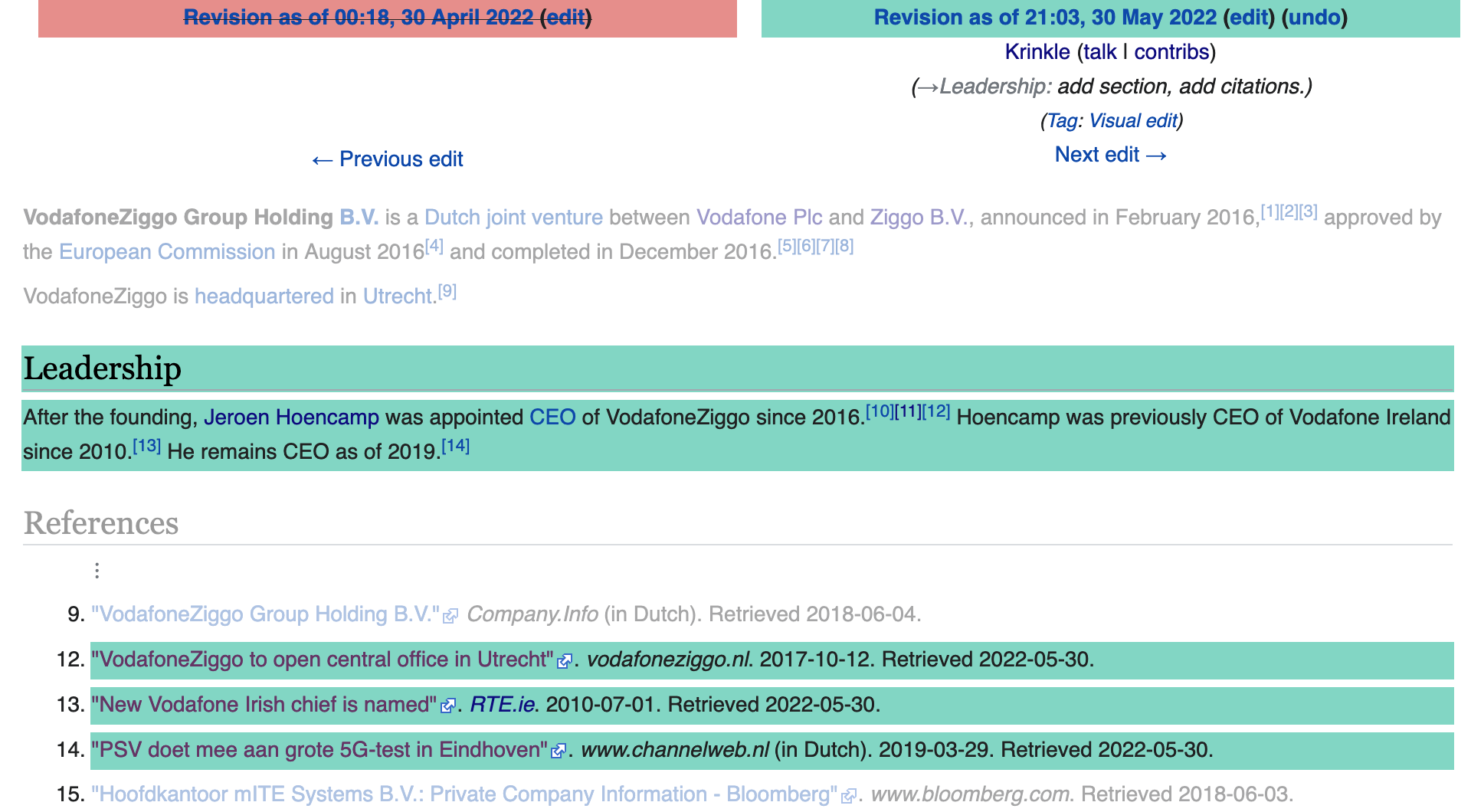 en.wikipedia.org, revision by Krinkle, on 30 May 2022 at 21:03:30.