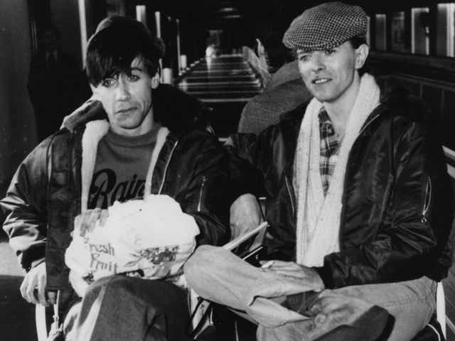 <p>Here comes success? Iggy Pop and David Bowie in Germany, 1977 </p>