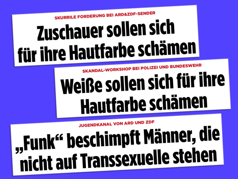 Zuschauer sollen sich für ihre Hautfarbe schämen - Weiße sollen sich für ihre Hautfarbe schämen - "Funk" beschimpft Männer, die nicht auf Transsexuelle stehen