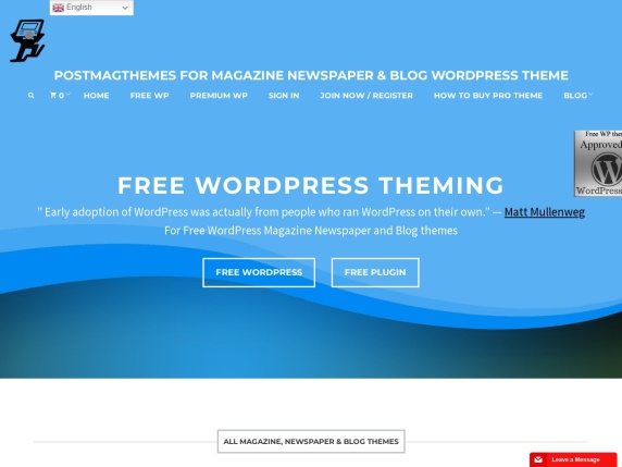 Postmagthemes homepage