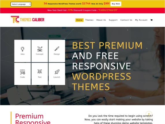 ThemesCaliber homepage