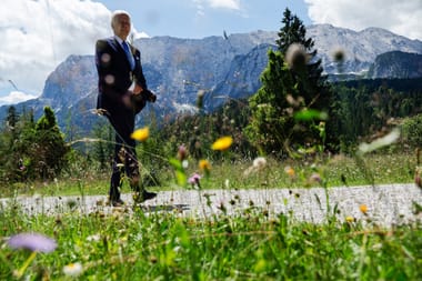 Stormclouds at home dampen Biden’s return to Europe