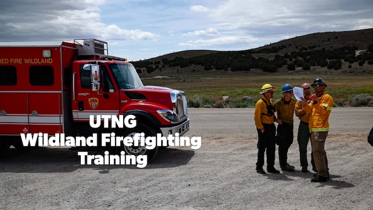 Utah National Guard trains for wild fire season with local partners May19, 2022, at Camp Williams, Utah.