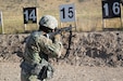 Staff Sgt. Jesse Shiner of the Utah Army National Guard participates in a weapons zeroing for the Region VII Best Warrior Competition held at Camp Williams, Utah, July 29, 2020. Guardsmen from Arizona, California, Colorado, Guam, Nevada, New Mexico, Utah, and Hawaii are participating in the competition for the chance to move on to the higher level Army National Guard BWC later this year. Best Warrior Competitions are designed to test Soldiers’ mental and physical endurance with a variety of challenges to help the Army build strong and knowledgeable leaders. (U.S. Army Photo by Pvt. Shae Cox)