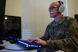 2nd Lt. Blase Barker teleworks in his home office in Salt Lake City contacting people after they receive a positive COVID-19 test. The Contact Tracing and Investigation team’s goal is to first educate and inform people who have tested positive for COVID-19 on the proper precautions they should take.  Secondly, to stop the spread by identifying, contacting, and educating those who came into contact with a morbidity (COVID-19 Positive) case.