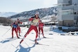 Teams of Soldier-biathlete teams from 21 states compete in the patrol event during the 2020 Chief, National Guard Bureau Biathlon Championship at the Soldier Hollow Nordic Center in Midway, Utah, March 1, 2020. The patrol event requires biathletes to shoot, move and communicate as a team. (U.S. Army photos by Sgt. Nathaniel Free)