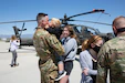 Soldiers assigned to the Utah National Guard's 1st Battalion, 211th Attack Reconnaissance Battalion, Aviation Regiment, depart the Army Aviation Support Facility, West Jordan, Utah, May 7, 2020. The battalion, comprised of three companies of AH-64 Apache helicopters and more than 300 soldiers, will provide combat air support to ground forces during the year-long deployment. (Utah National Guard photo by Ileen.Kennedy)