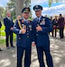 Brig. Gen. Frank Gräfe, the defense attaché from the Federation of Germany to the United States, (left) and Brig. Gen. Daniel D. Boyack, Commander of the Utah Air National Guard & Assistant Adjutant General-Air, (right) pose using the iconic “thumbs up” that Gail Halvorsen was known for on May 20th at the Provo City Cemetary. The Utah Air National Guard was in attendance to show support and honor the heroic efforts of Gail Halvorsen. (Utah Air National Guard photo by Staff Sgt Nicholas Perez)