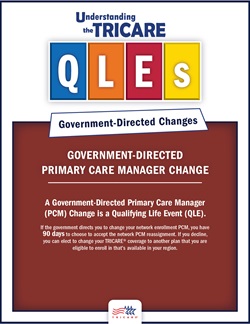 This image describes how a government directed PCM change may change your TRICARE plan options