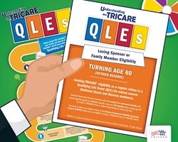 This image describes how turning age 60 may change your TRICARE plan options