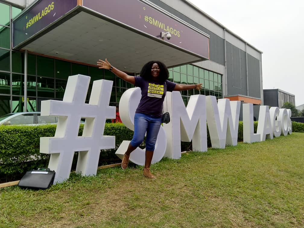 Mary Job having fun at SMWLagos19