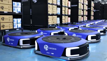 Logistics automation GEODIS robots Geek + Hong Kong