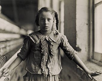 Adolescent Girl, a Spinner, in a Carolina Cotton Mill (1908) Princeton University Art Museum