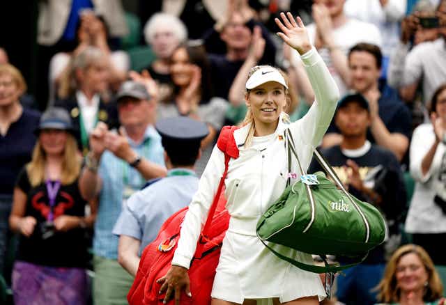 <p>Katie Boulter produced a memorable victory on Centre Court (Aaron Chown/PA)</p>