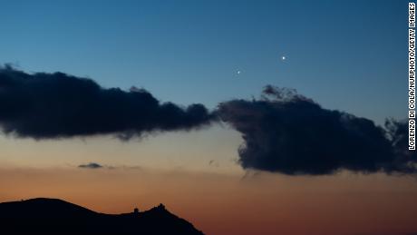 Venus and Jupiter will be in conjunction on April 30.