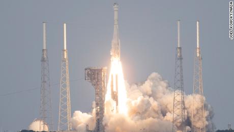 A United Launch Alliance Atlas V rocket with Boeing&#39;s CST-100 Starliner spacecraft launches from Space Launch Complex 41, Thursday, May 19, 2022, at Cape Canaveral Space Force Station in Florida. Boeing&#39;s Orbital Flight Test-2 (OFT-2) is Starliner&#39;s second uncrewed flight test and will dock to the International Space Station as part of NASA&#39;s Commercial Crew Program. OFT-2 launched at 6:54 p.m. ET, and will serve as an end-to-end test of the system&#39;s capabilities. Photo Credit: (NASA/Joel Kowsky)