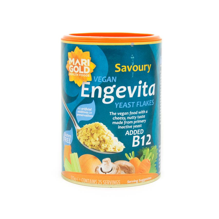 Marigold Engevita Nutritional Yeast Flakes With Added B12 125g Ingredients Seasonings