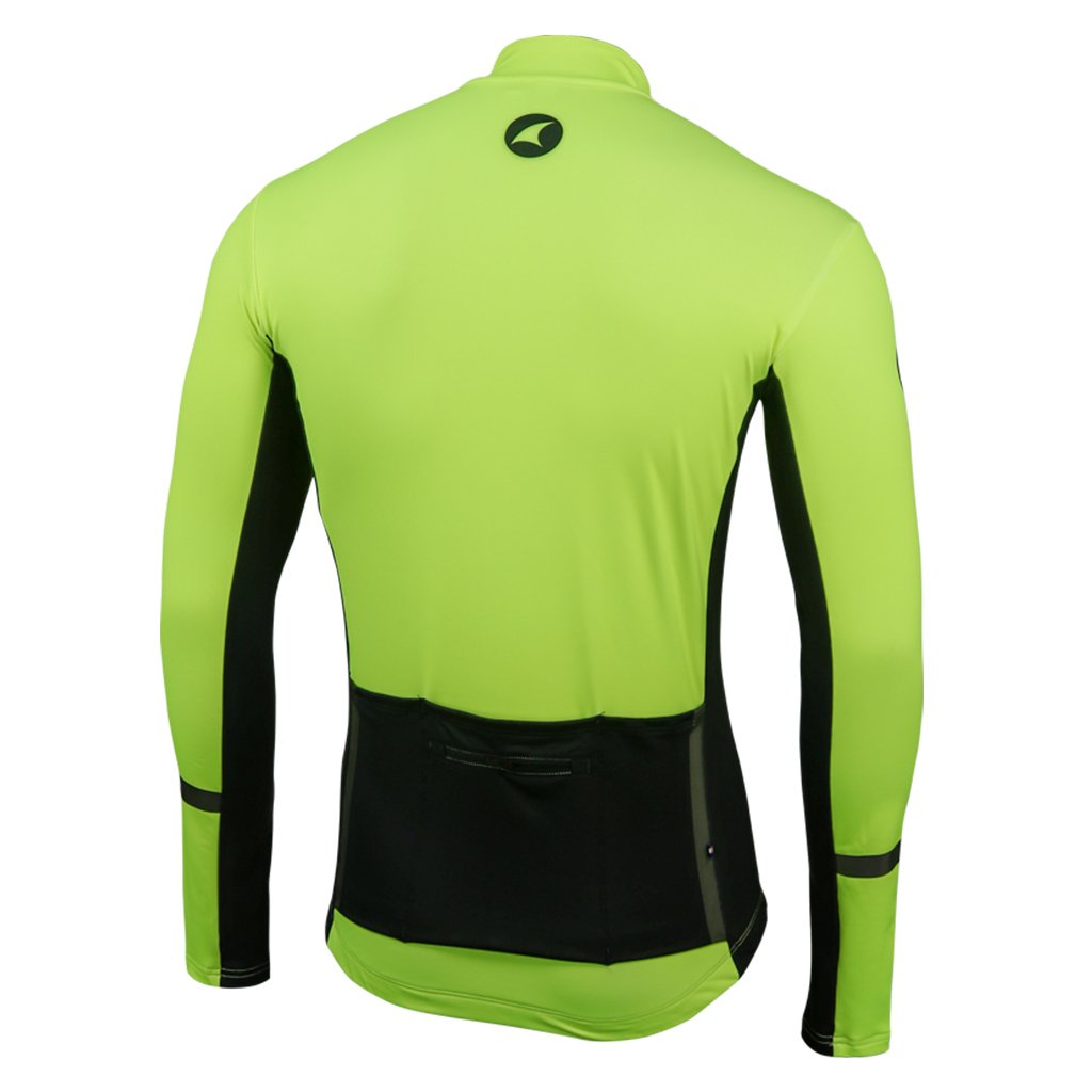 Thermal Long Sleeve Cycling Jersey for Men #color_manic-yellow