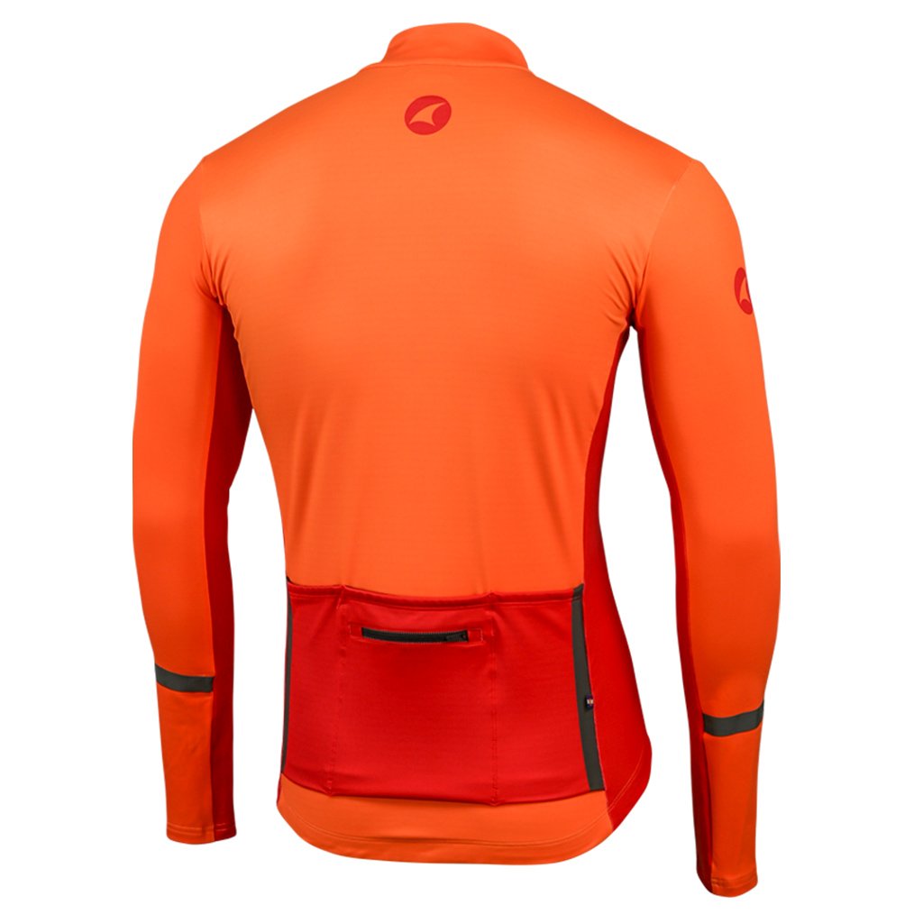 Thermal Long Sleeve Cycling Jersey for Men #color_sunset