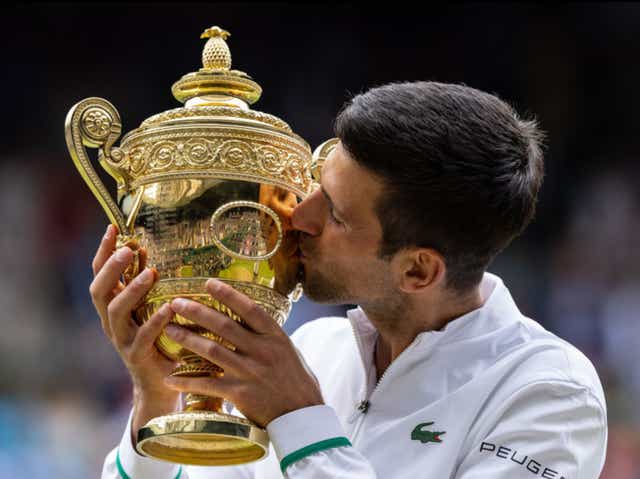 <p>Novak Djokovic won Wimbledon in 2021 </p>