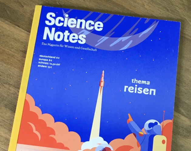 Titel des Magazins "Science Notes"