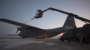 179th Airlift Wing C-130 aircrews depart for deployment (B-roll)