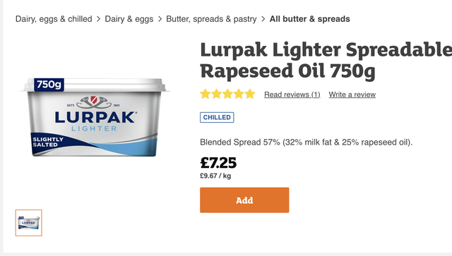 <p>Lurpak is the latest product to be hit by an increase in price</p>