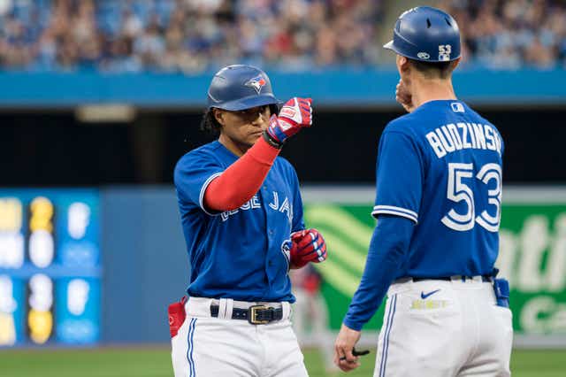 <p>Mike Budzinski in his role with the Blue Jays.  </p>