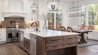 renovated luxury kitchen area  