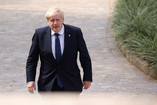 <p>Boris Johnson insisted leadership matters had been dealt with (Dan Kitwood/PA)</p>