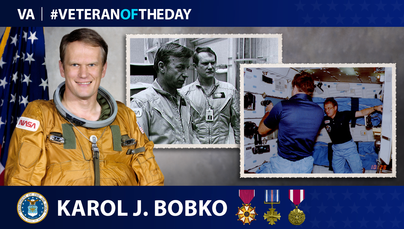 Air Force Veteran Karol J. Bobko is today’s Veteran of the Day.