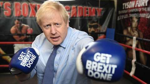 Boris Johnson during the 2019 General Election Campaign