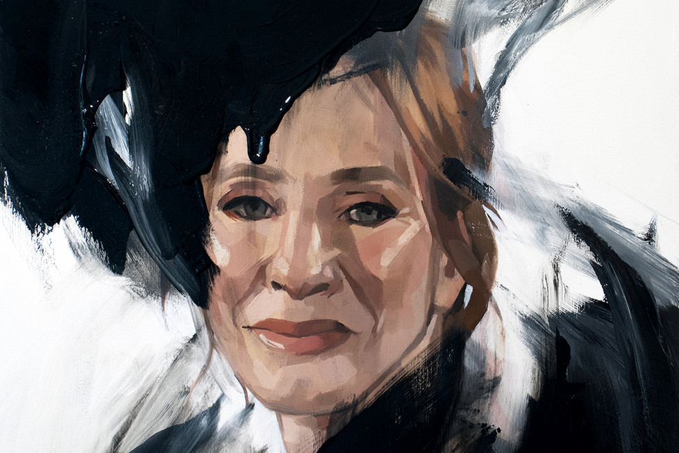 A photo illustration of J.K. Rowling is shown.