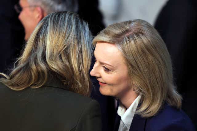 <p>‘Psst. I’m not really Liz Truss, I’m just like her. Pass it on’ </p>