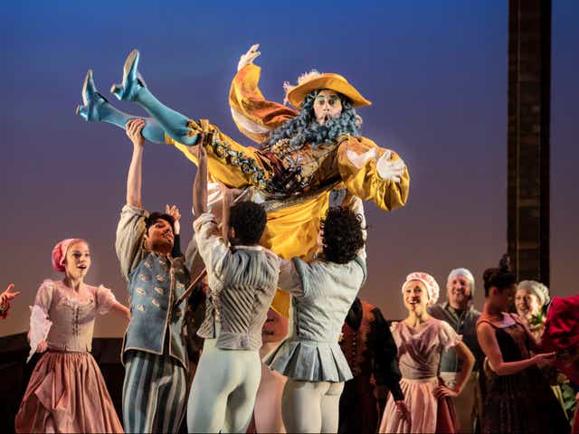 <p>Rory Mackay as Gamache, with Artists of Birmingham Royal Ballet in Don Quixote</p>