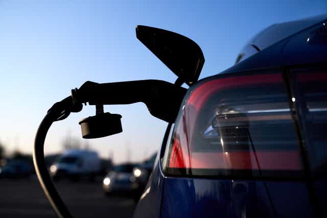 <p>Electric car charging (John Walton/PA)</p>