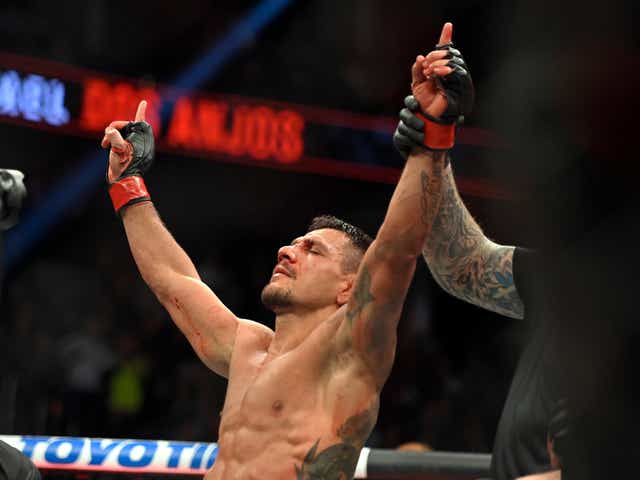 <p>Former UFC lightweight champion Rafael dos Anjos</p>