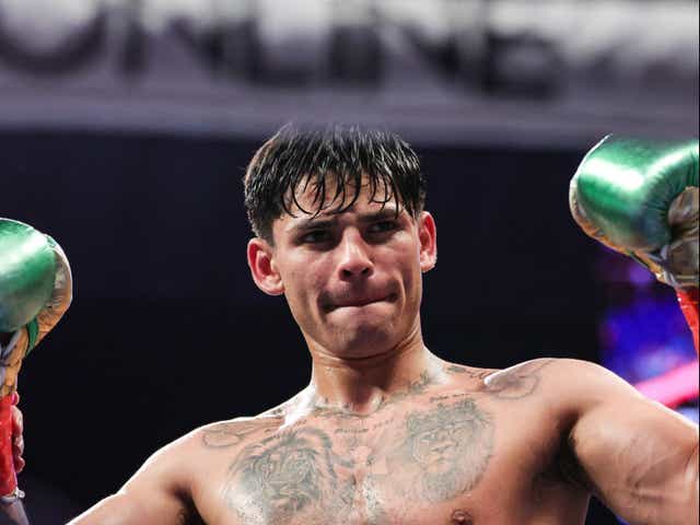 <p>American lightweight Ryan Garcia</p>