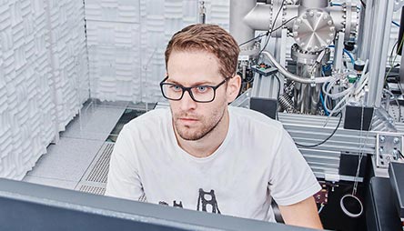 Man working at computer