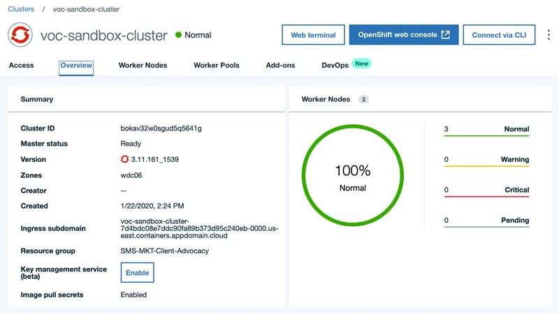 Redhat Openshift on IBM Cloud