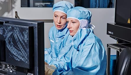 Two women in working environment