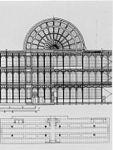 Plan and elevation for the Crystal Palace (London), 1854, by Joseph Paxton[194]