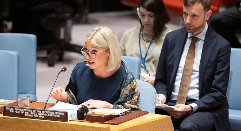 Jeanine Hennis-Plasschaert, Special Representative of the UN Secretary-General or Iraq (file photo).