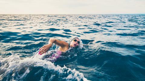 Open water swimmer